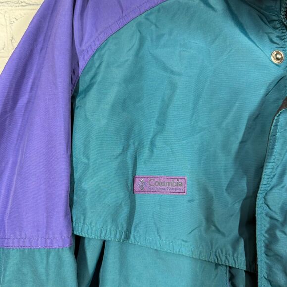 Columbia Powder Keg Jacket Men Medium Colorblock Retro Hiking Outdoor VTG Y2K - Picture 5 of 16